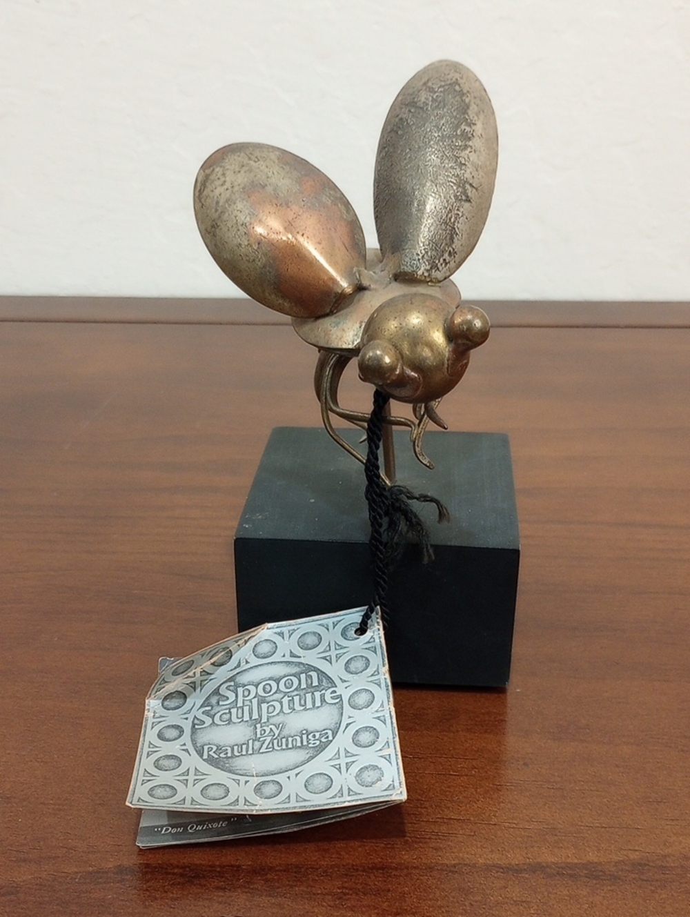 Raul Zuniga Casa del Arte Mixed Metal Insect Spoon Sculpture - Vintage, 1972
